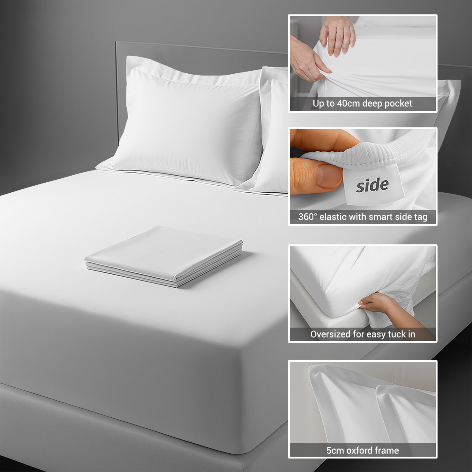 Premium 400 Thread Count 100% Cotton Sheet Set (4PC)